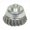 Picture of HIGH SPEED SMALL GRINDER KNOT WIRE CUP BRUSH - HEAVY DUTY