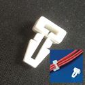 Picture of Cable tie mount with clip for 1/4’’ hole