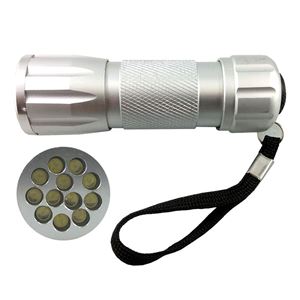 Image de Lampe de poche en aluminium à 12 LED