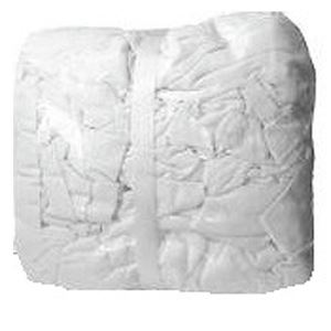 Picture of Wiper Rags 100% White T-Shirt - 25LB Bag 